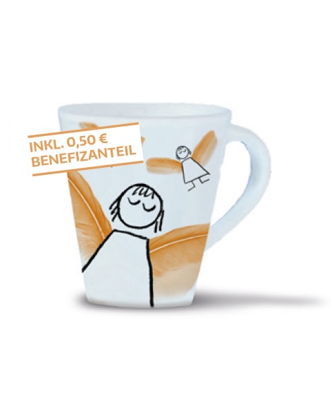 Benefiz-Tasse zur Aktion Schutzengel title=